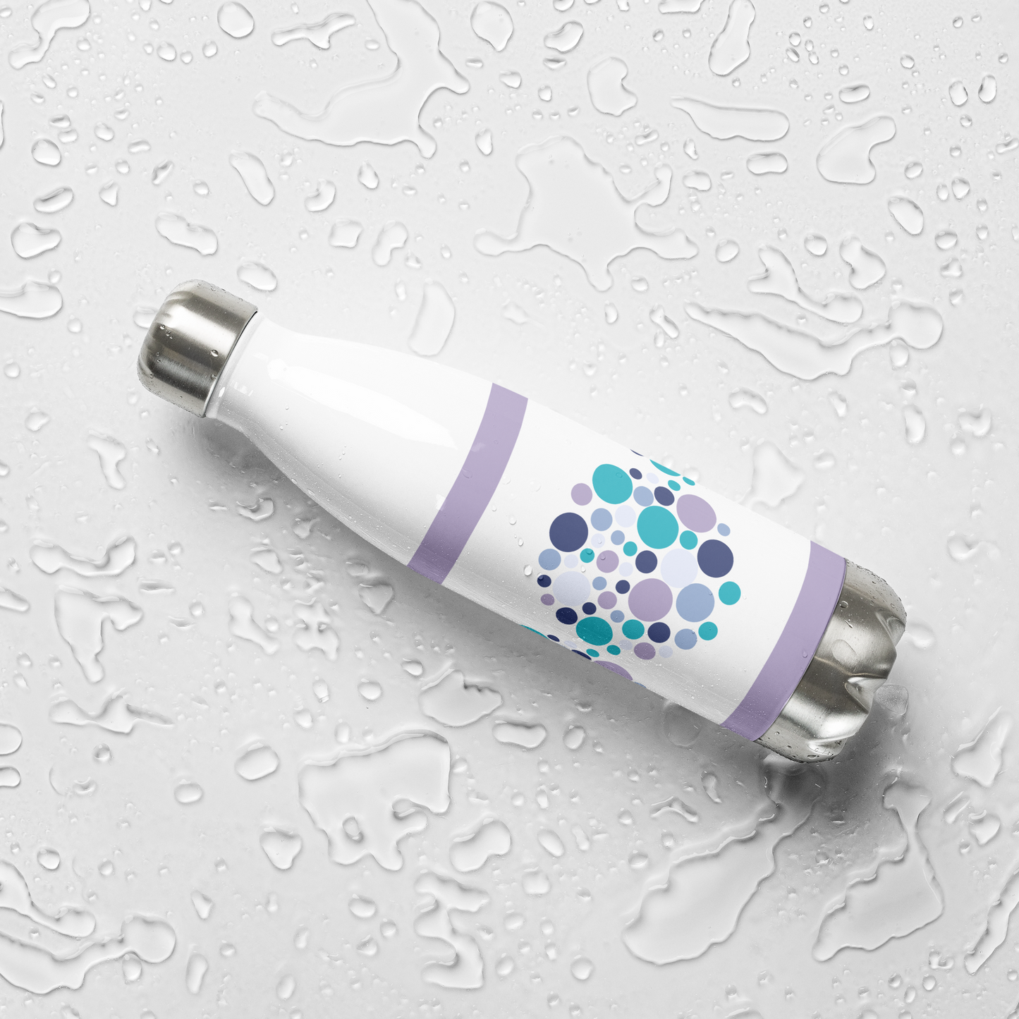 Summer Circles stainless steel water bottle