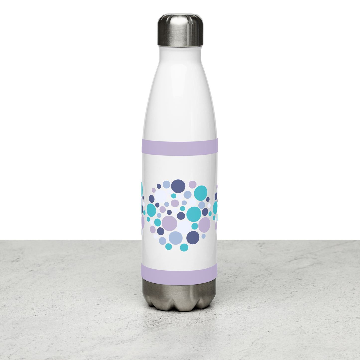 Summer Circles stainless steel water bottle