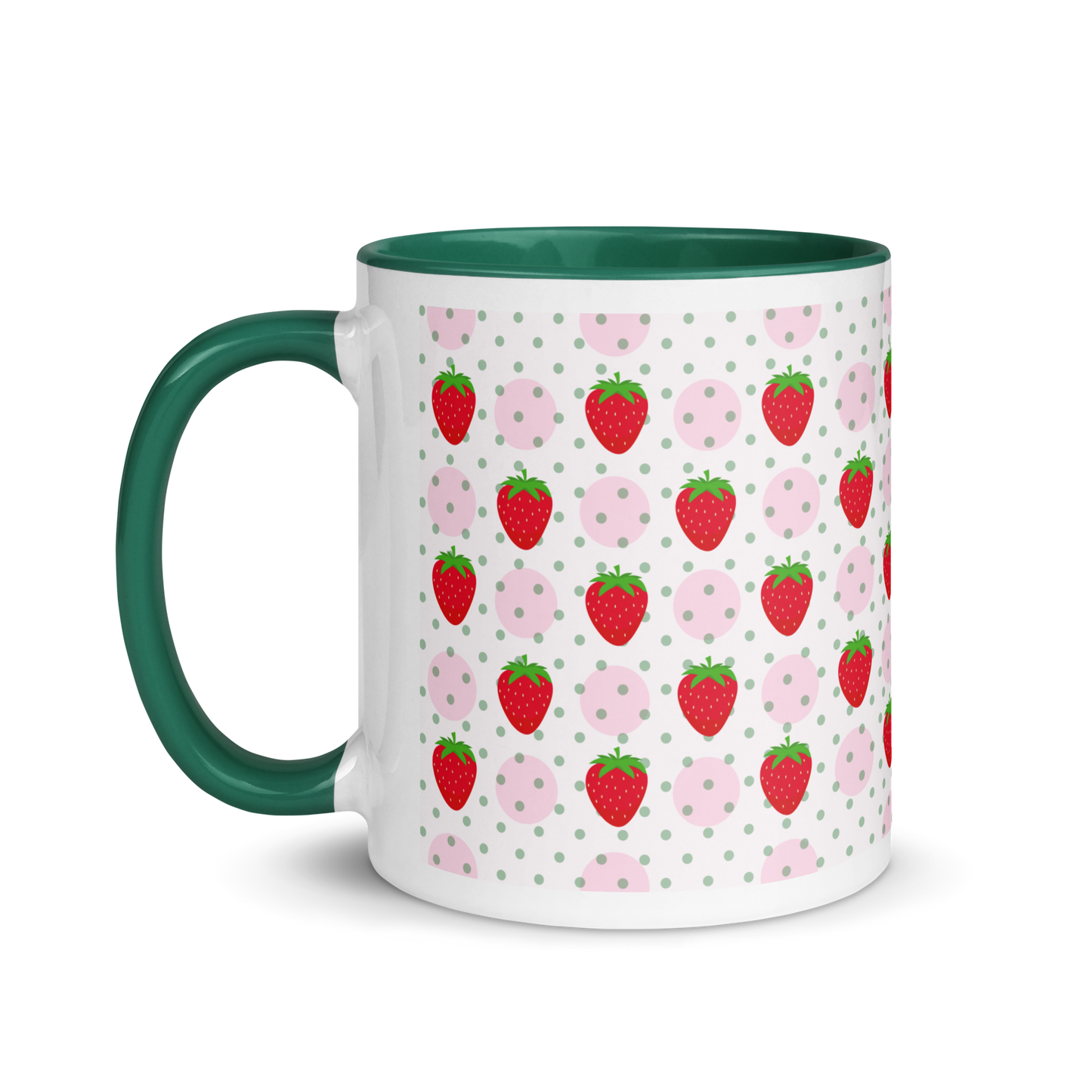 Strawberry Mug with Color Inside