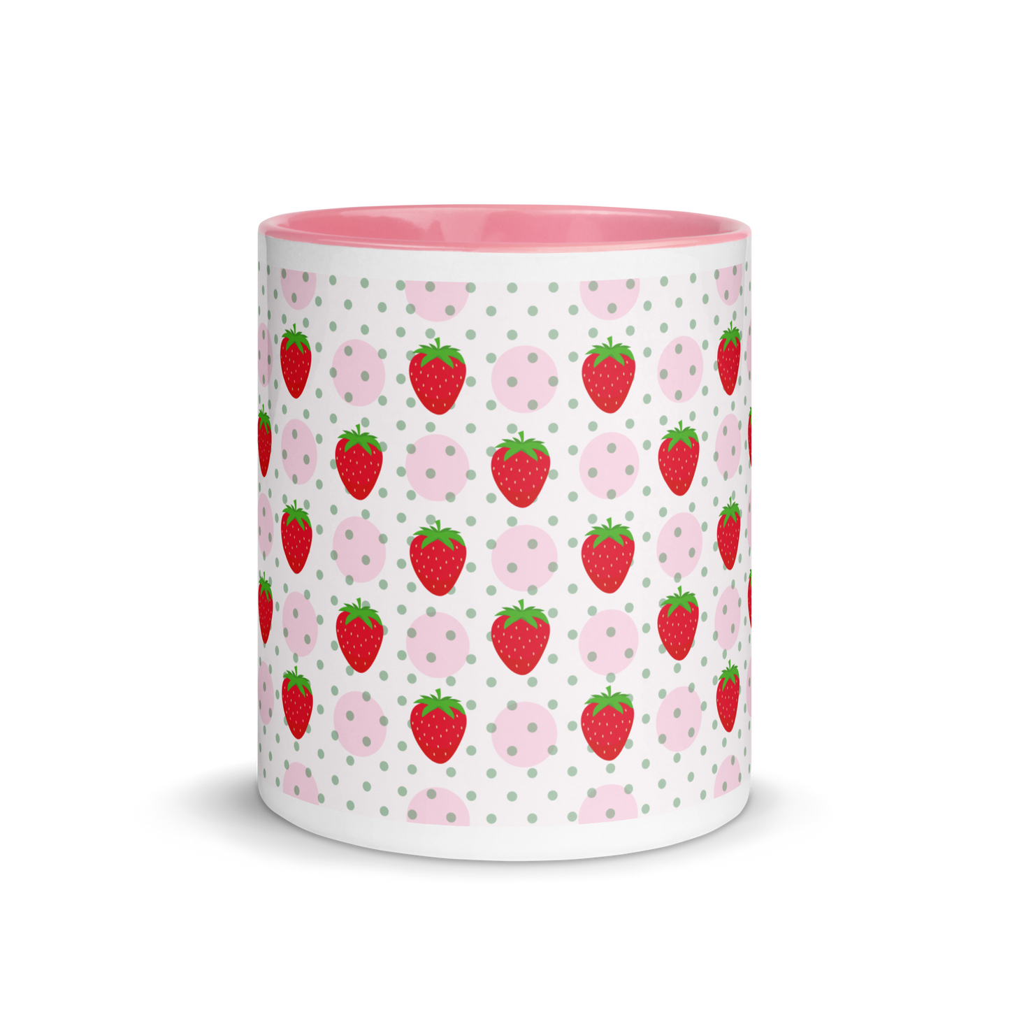 Strawberry Mug with Color Inside