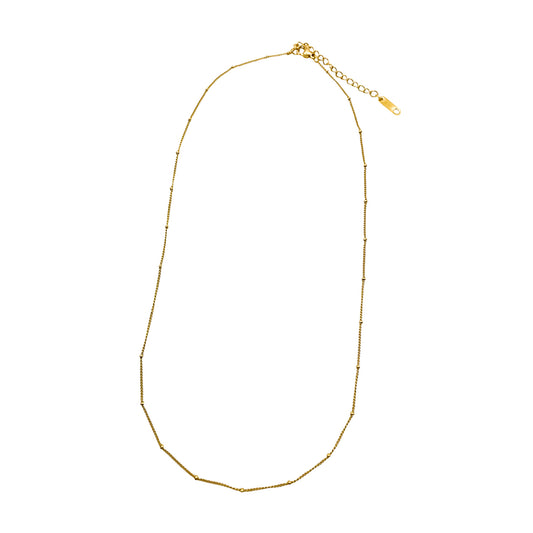 Dainty Beads and Chain Necklace