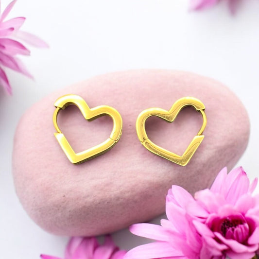 Huggie Heart Earrings