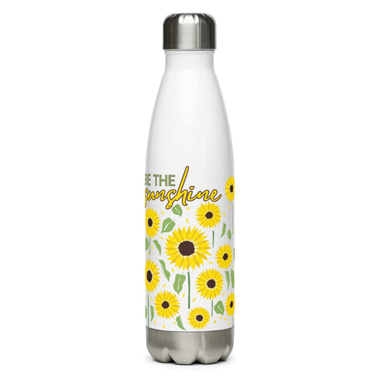 Sunflower stainless steel water bottle